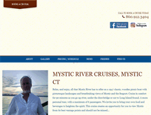Tablet Screenshot of mysticrivercruises.com